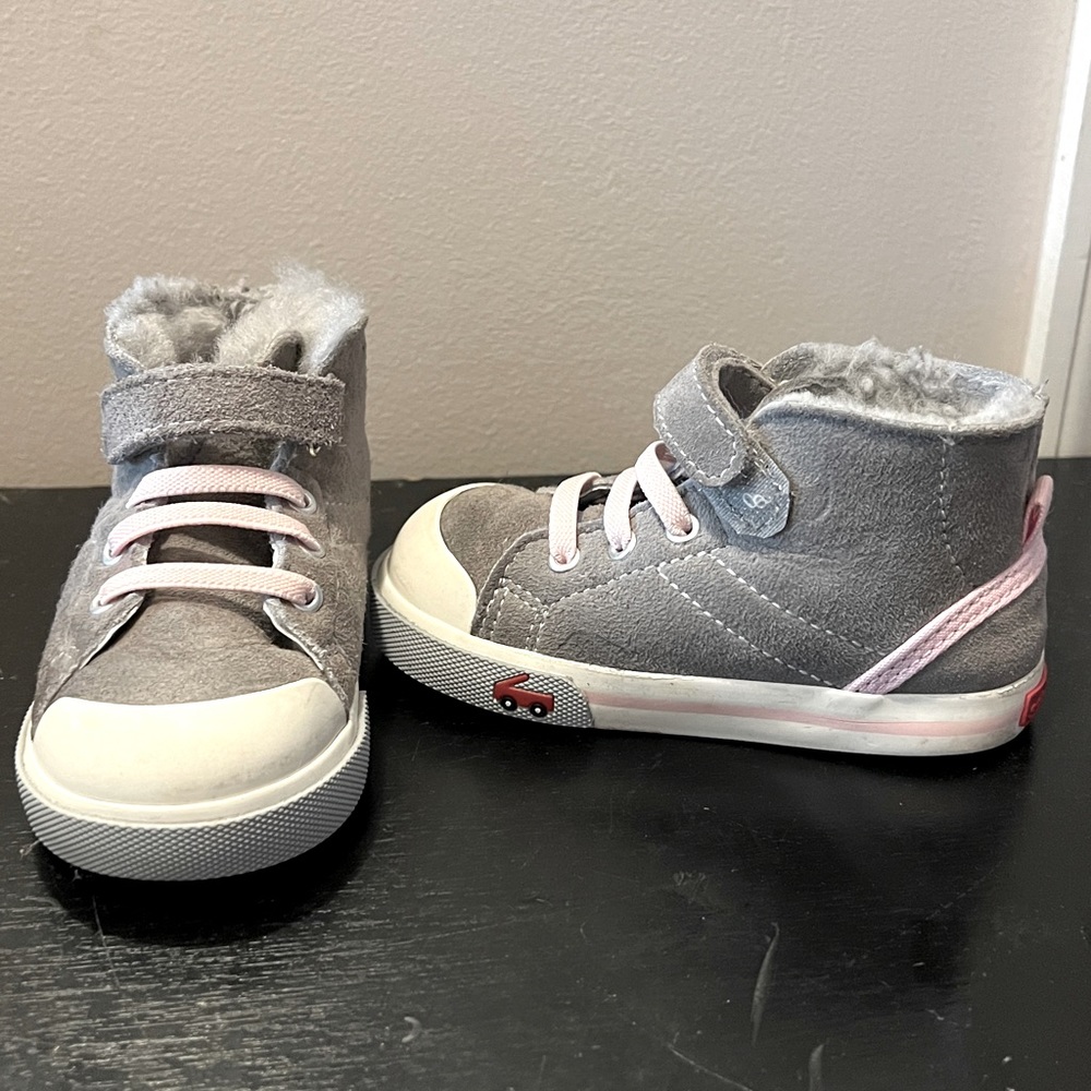 See Kai Run High Top Girls - Gray
